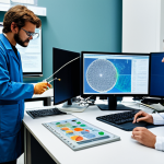**

"Scientists collaborating on climate modeling, examining complex data visualizations in a modern research laboratory, diverse team, fully clothed, appropriate attire, safe for work, perfect anatomy, natural proportions, professional setting, high quality, family-friendly."

**