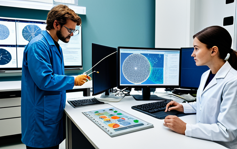 **
"Scientists collaborating on climate modeling, examining complex data visualizations in a modern research laboratory, diverse team, fully clothed, appropriate attire, safe for work, perfect anatomy, natural proportions, professional setting, high quality, family-friendly."
**